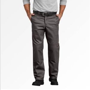 NEW Dickies Men's size 32x32 Relaxed Fit Straight Double Knee Pants GRAY